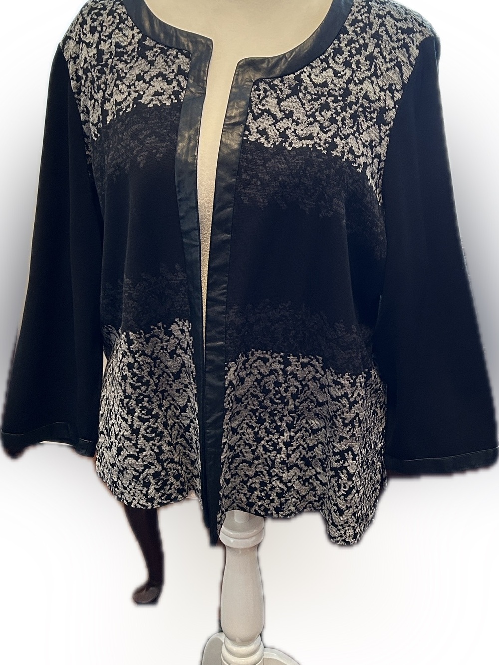 Ming Wang Classic Black Knit Top